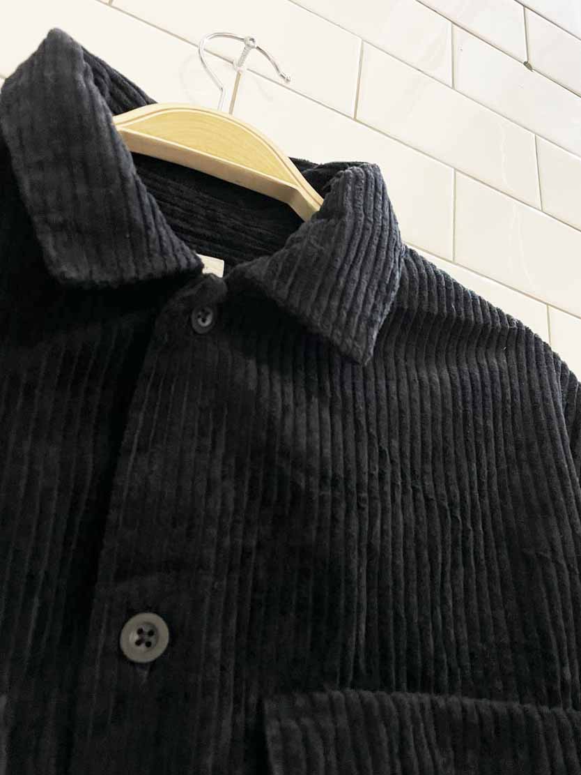 gap oversized chunky cord full button boxy shirt jacket