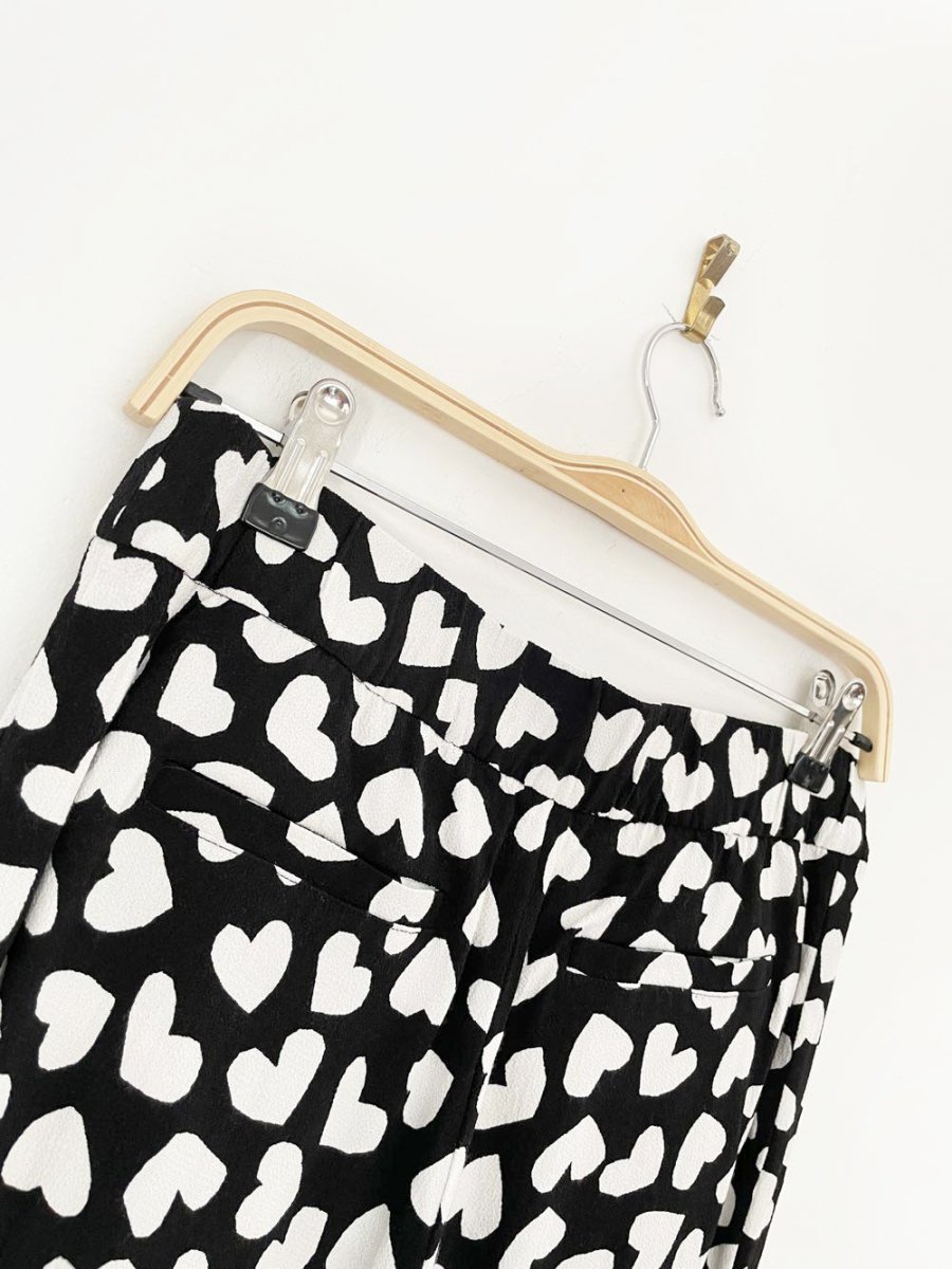 kate spade ria dancing hearts crepe joggers - good market thrift store