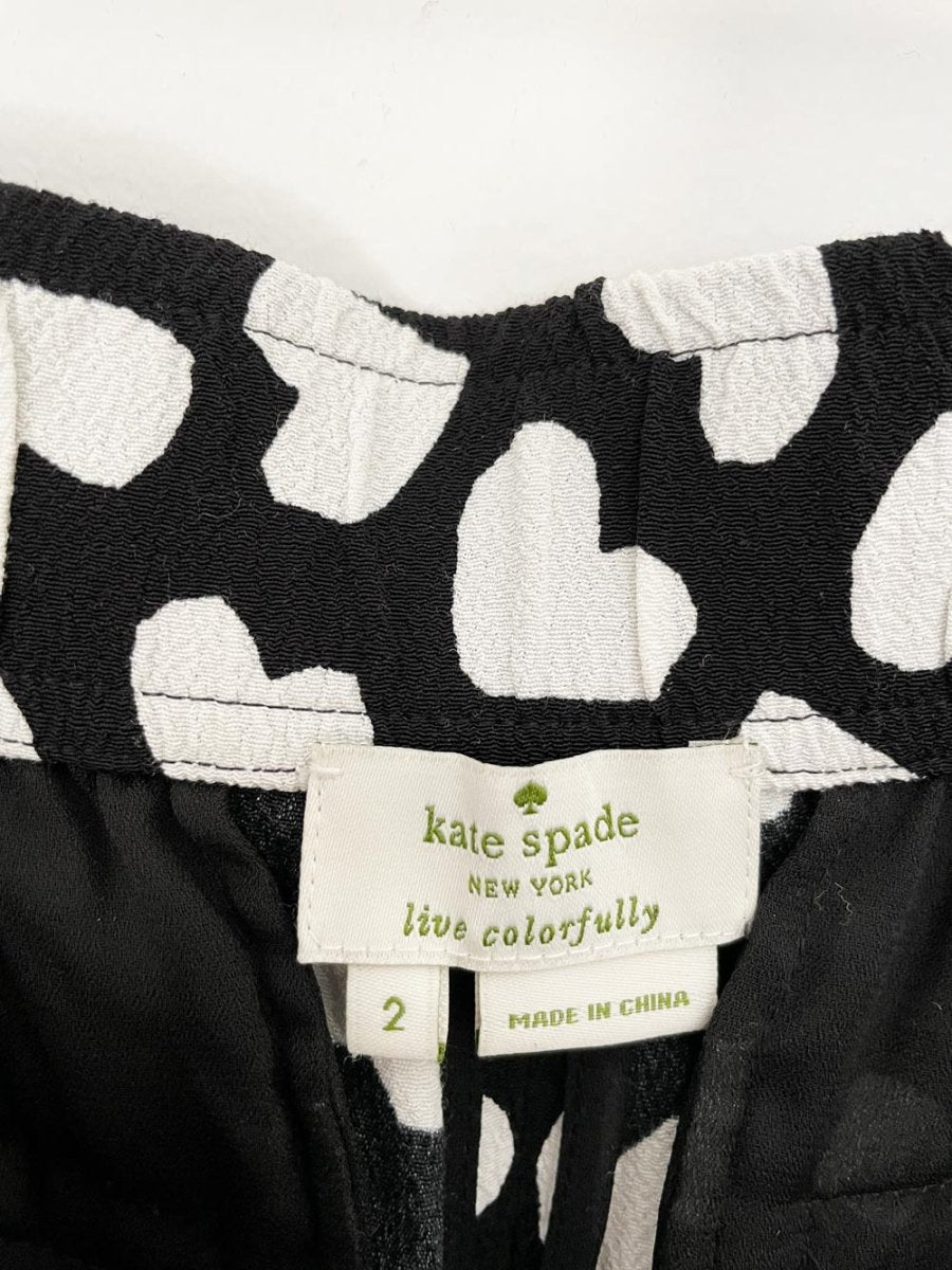 kate spade ria dancing hearts crepe joggers - good market thrift store
