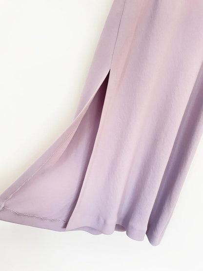 IRO morphea draped square neck minimal slip midi dress - good market thrift store