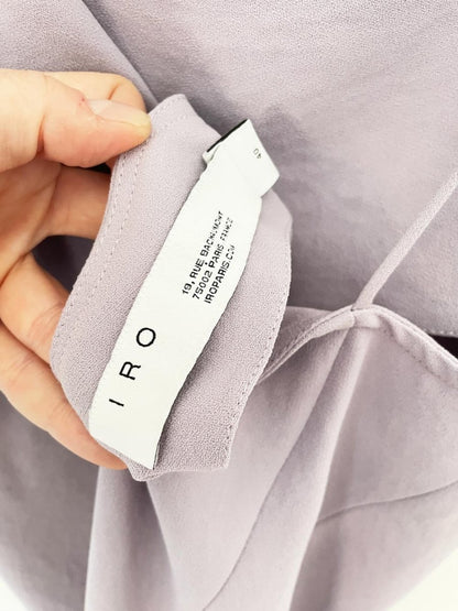 IRO morphea draped square neck minimal slip midi dress - good market thrift store