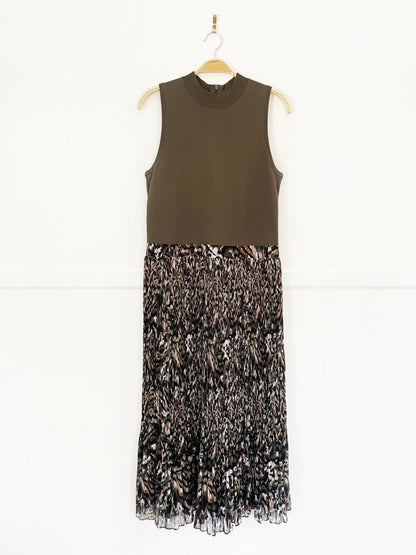 ted baker lemmie pleated skirt knit top midi dress - good market thrift store