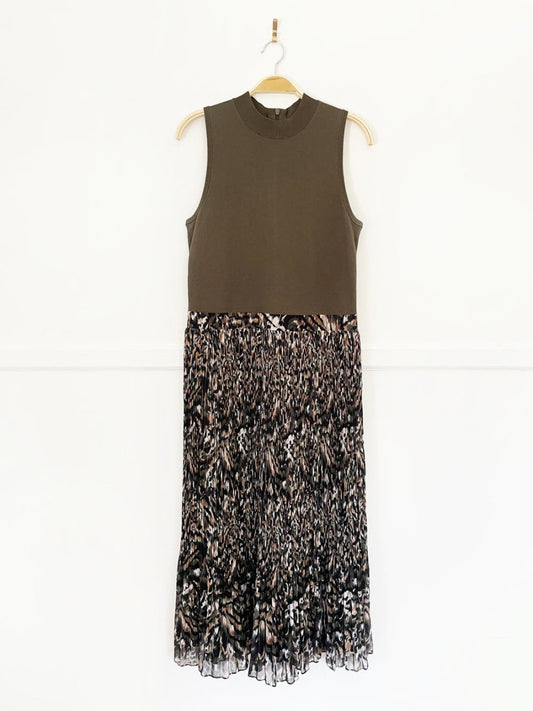 ted baker lemmie pleated skirt knit top midi dress - good market thrift store