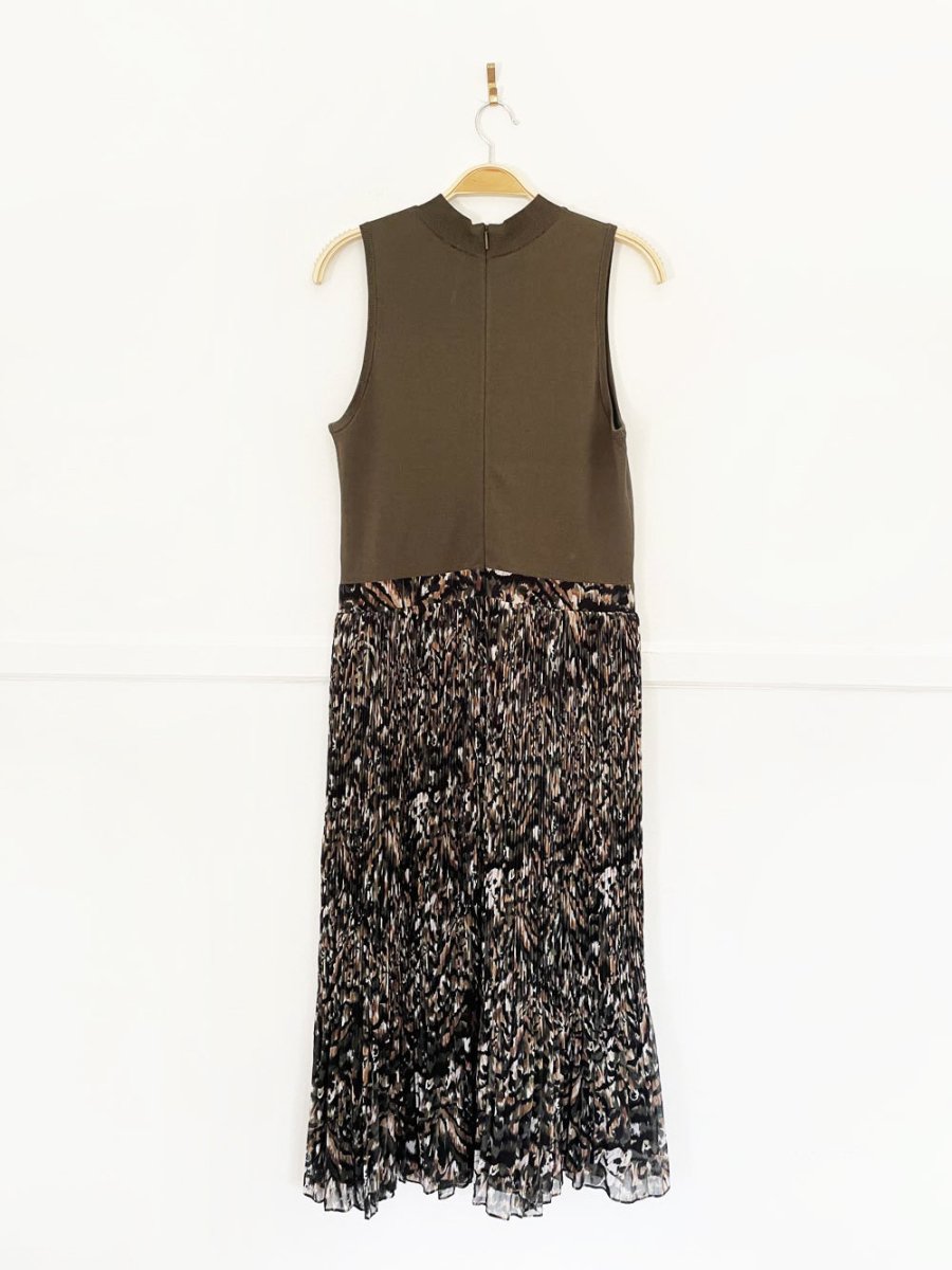 ted baker lemmie pleated skirt knit top midi dress - good market thrift store