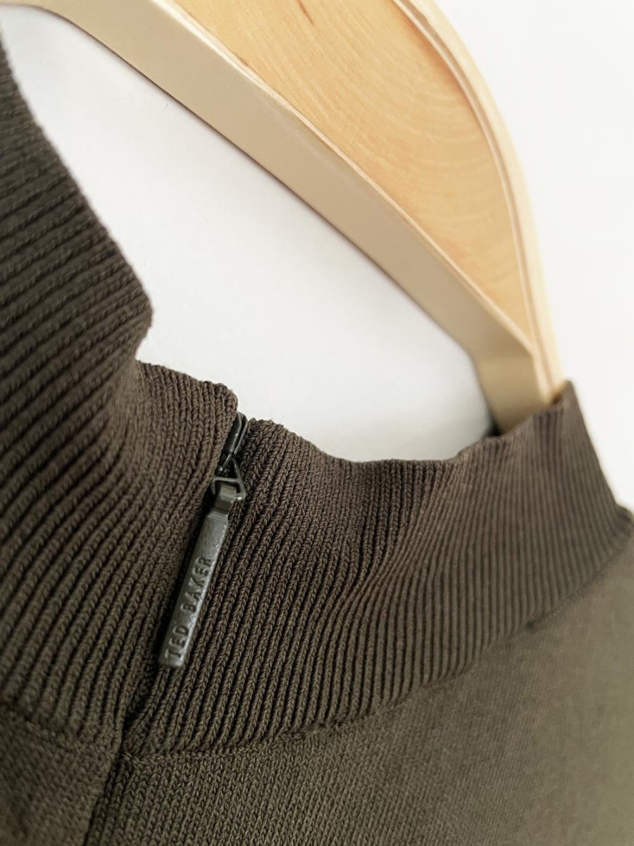 ted baker lemmie pleated skirt knit top midi dress - good market thrift store