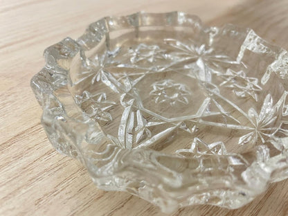 vintage crystal stars ashtray - good market thrift store
