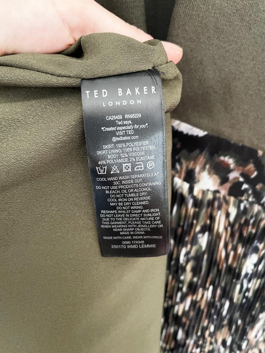 ted baker lemmie pleated skirt knit top midi dress - good market thrift store