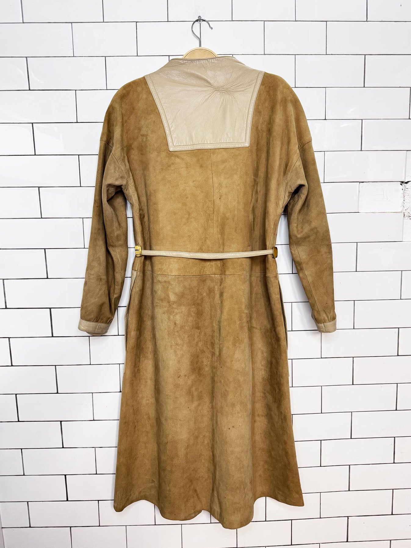 vintage 60s sills a bonnie cashin design lamb suede belted turnlock jacket