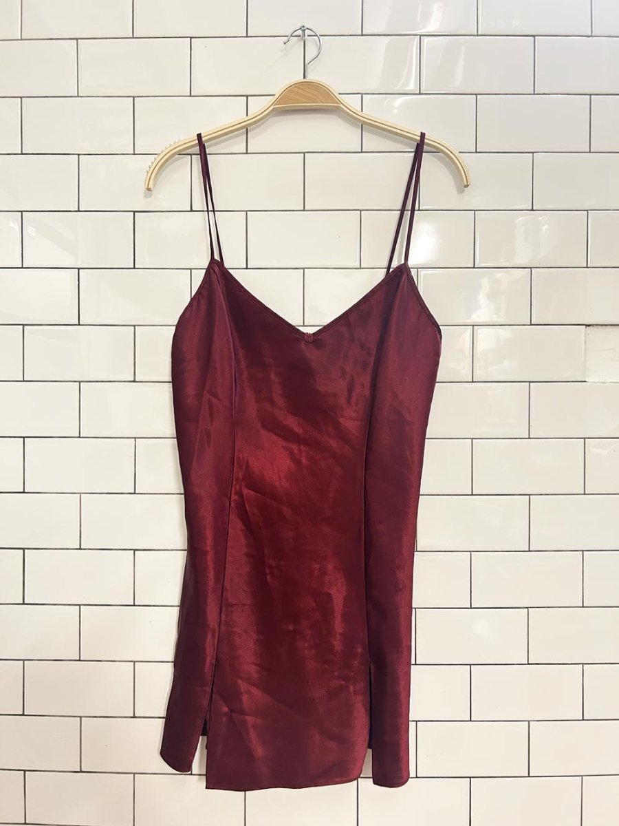 vintage 00s la senza satin slip dress - good market thrift store