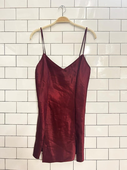 vintage 00s la senza satin slip dress - good market thrift store