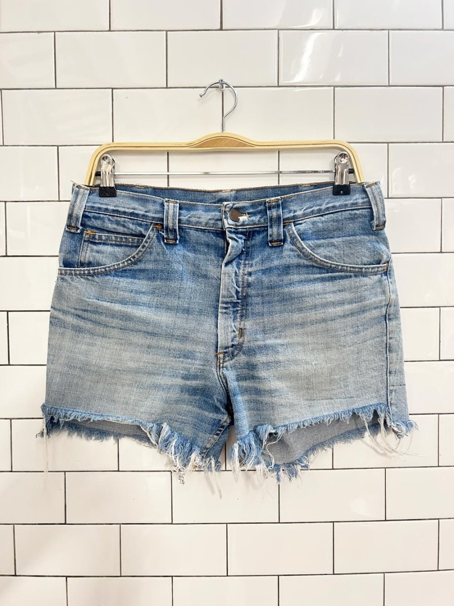vintage 80s gwg scrubbies cut off jean shorts - good market thrift store