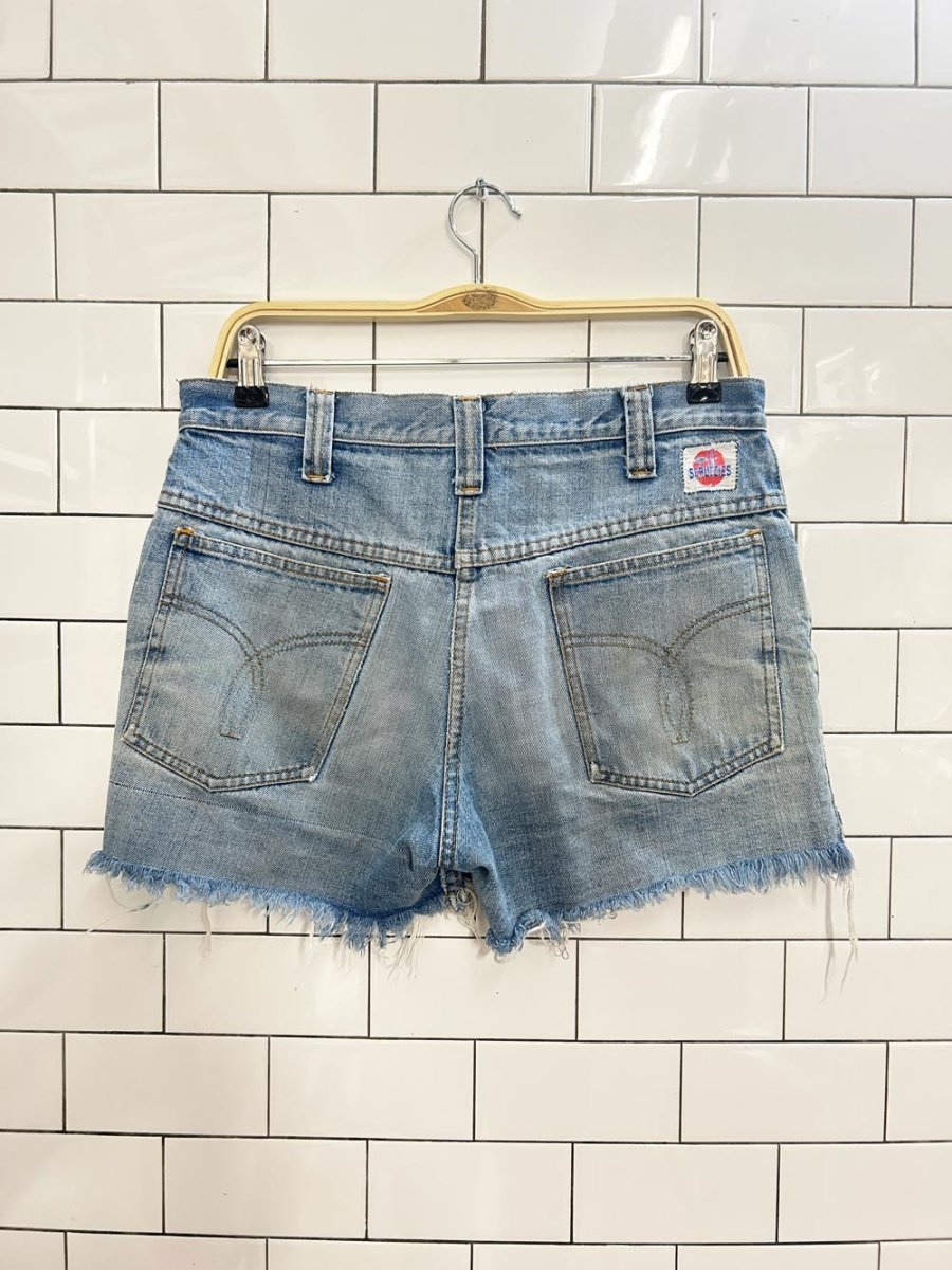 vintage 80s gwg scrubbies cut off jean shorts - good market thrift store
