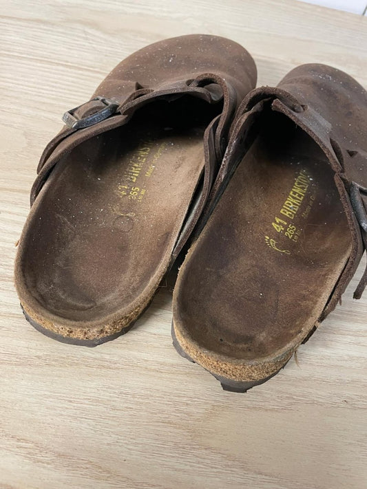 birkenstock oiled leather boston clog - good market thrift store