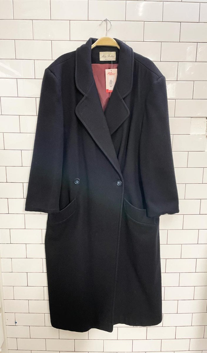 vintage miss bobbie pure wool long coat - good market thrift store