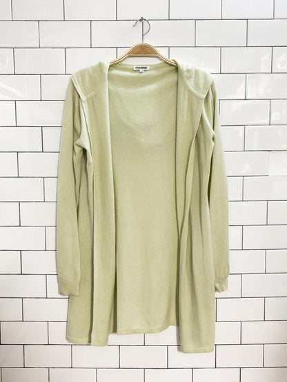 vintage 00s insieme cashmere blend hooded cardigan - good market thrift store