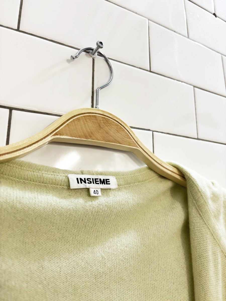 vintage 00s insieme cashmere blend hooded cardigan - good market thrift store