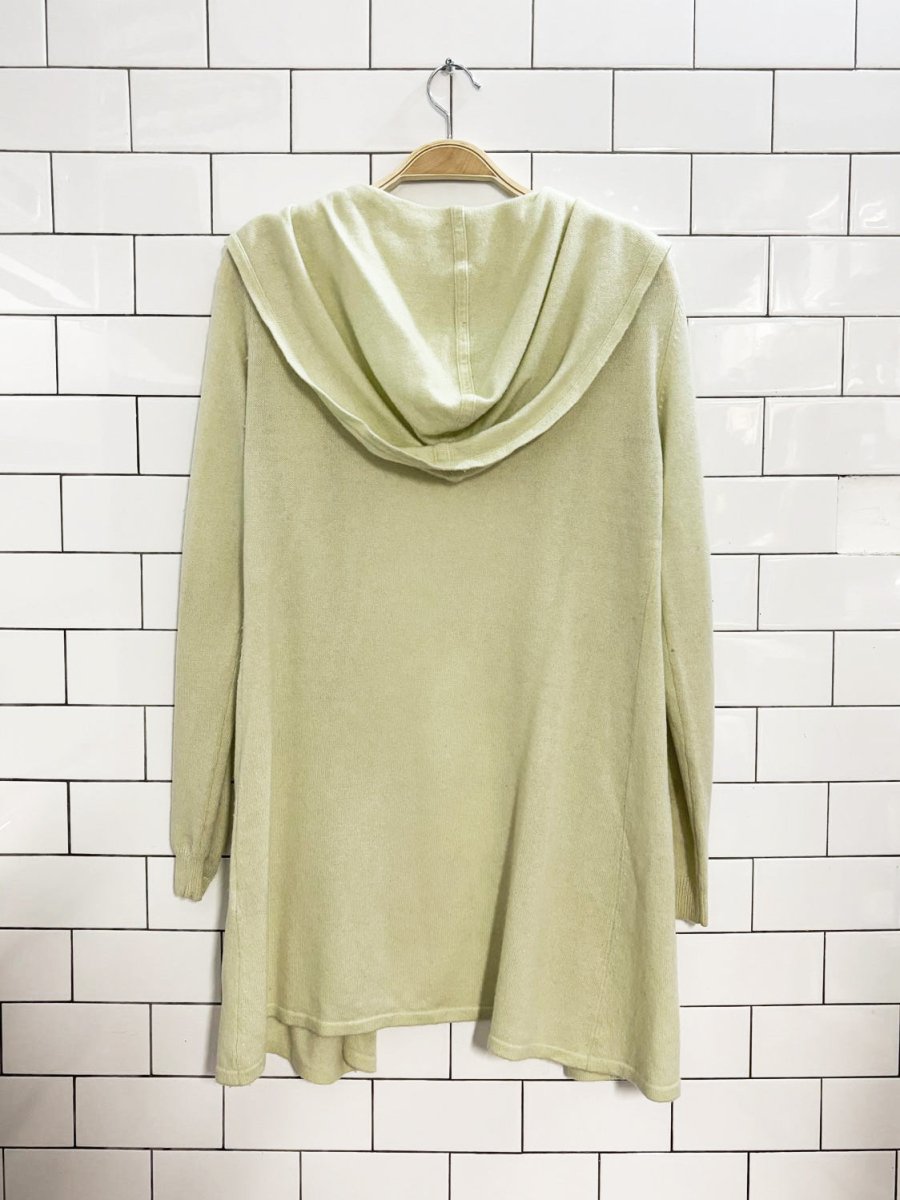 vintage 00s insieme cashmere blend hooded cardigan - good market thrift store