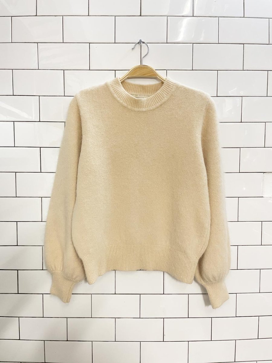 secondtime angora balloon sleeve sweater - good market thrift store