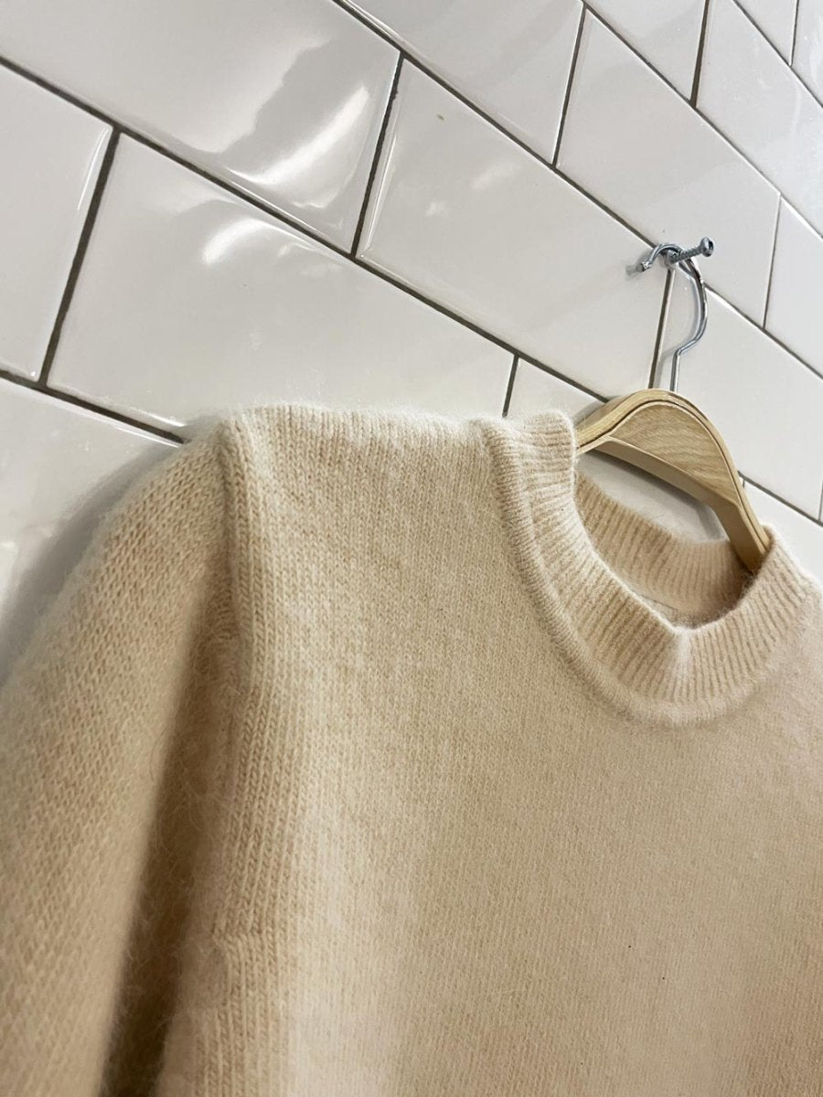 secondtime angora balloon sleeve sweater - good market thrift store