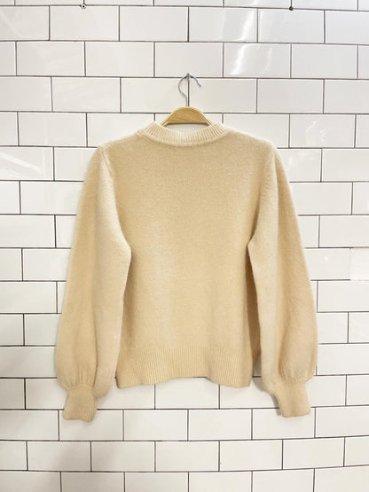 secondtime angora balloon sleeve sweater - good market thrift store