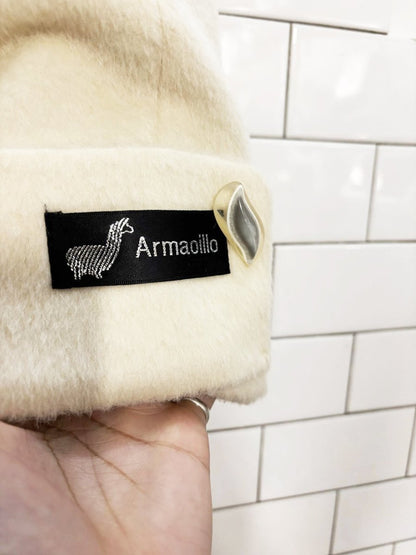 vintage 80s armadillo alpaca car coat - good market thrift store