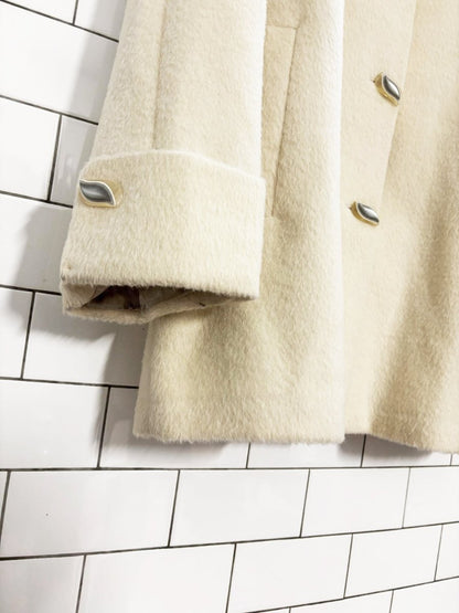 vintage 80s armadillo alpaca car coat - good market thrift store