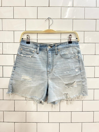 madewell distressed denim shorts - good market thrift store