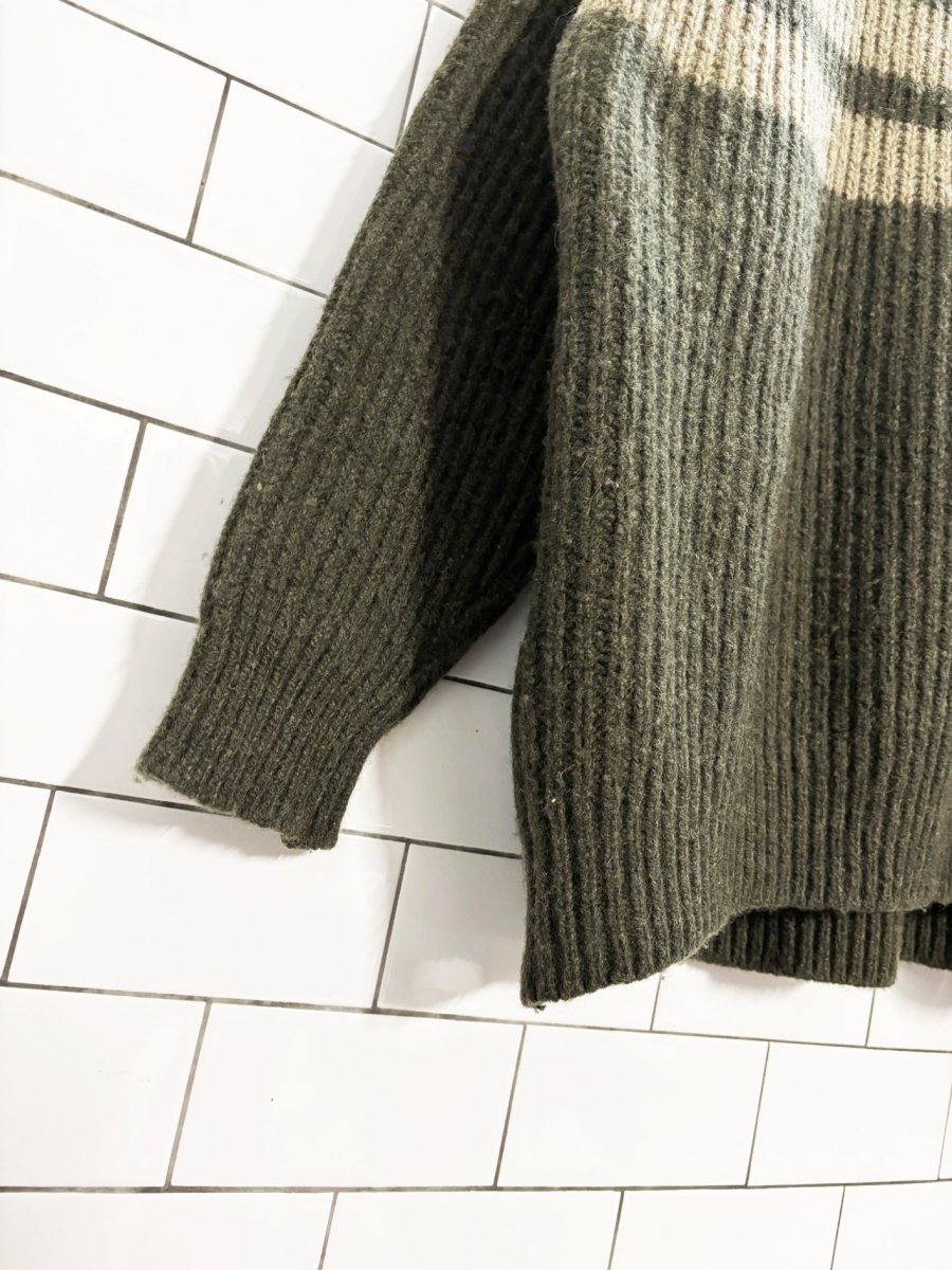 vintage 90s 2squared wool - blend cozy knit sweater - good market thrift store