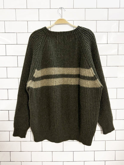 vintage 90s 2squared wool - blend cozy knit sweater - good market thrift store