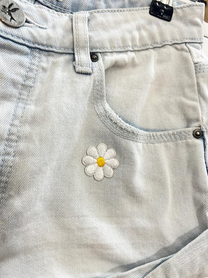 one teaspoon mid waist bandit twisted cuff denim shorts - good market thrift store