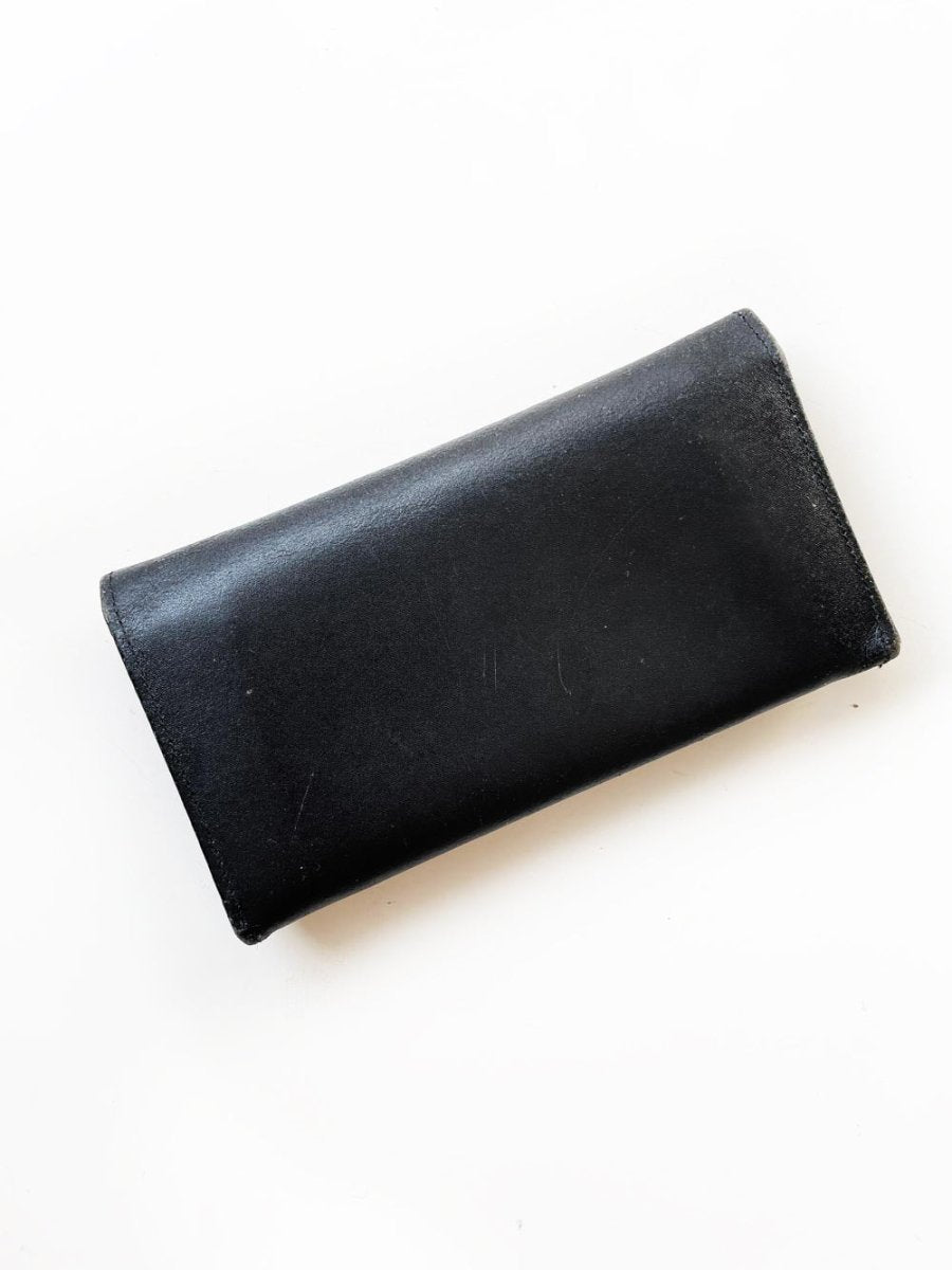 vintage cartier marcello leather bi - fold wallet - good market thrift store