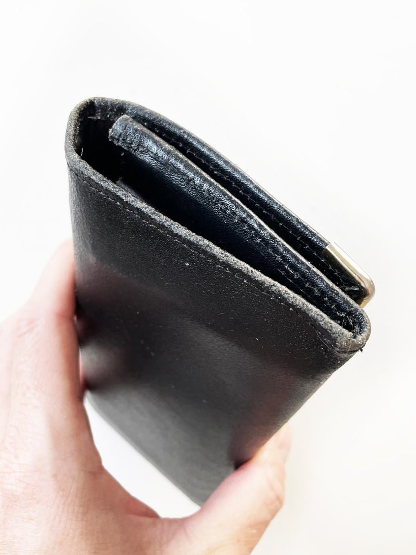 vintage cartier marcello leather bi - fold wallet - good market thrift store