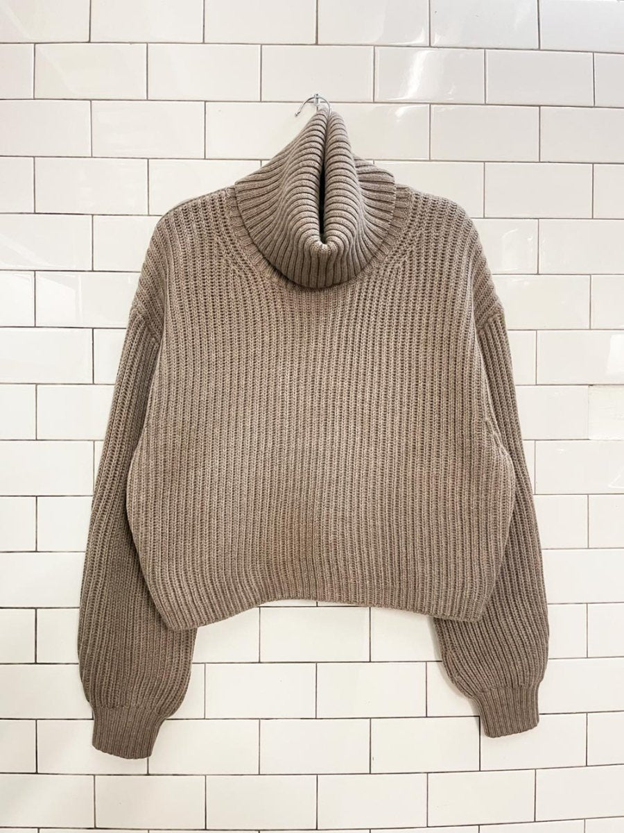 babaton guell 100% merino wool chunky turtleneck - good market thrift store