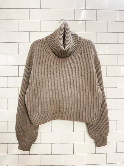 babaton guell 100% merino wool chunky turtleneck - good market thrift store
