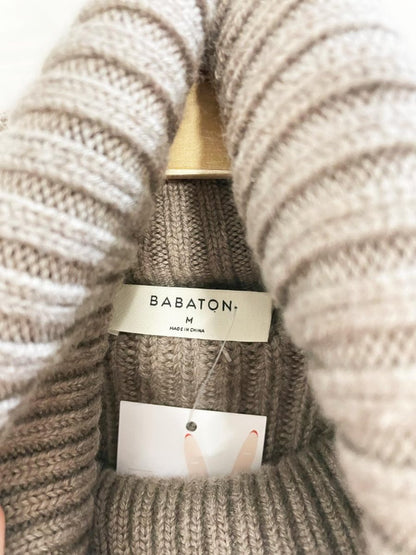 babaton guell 100% merino wool chunky turtleneck - good market thrift store