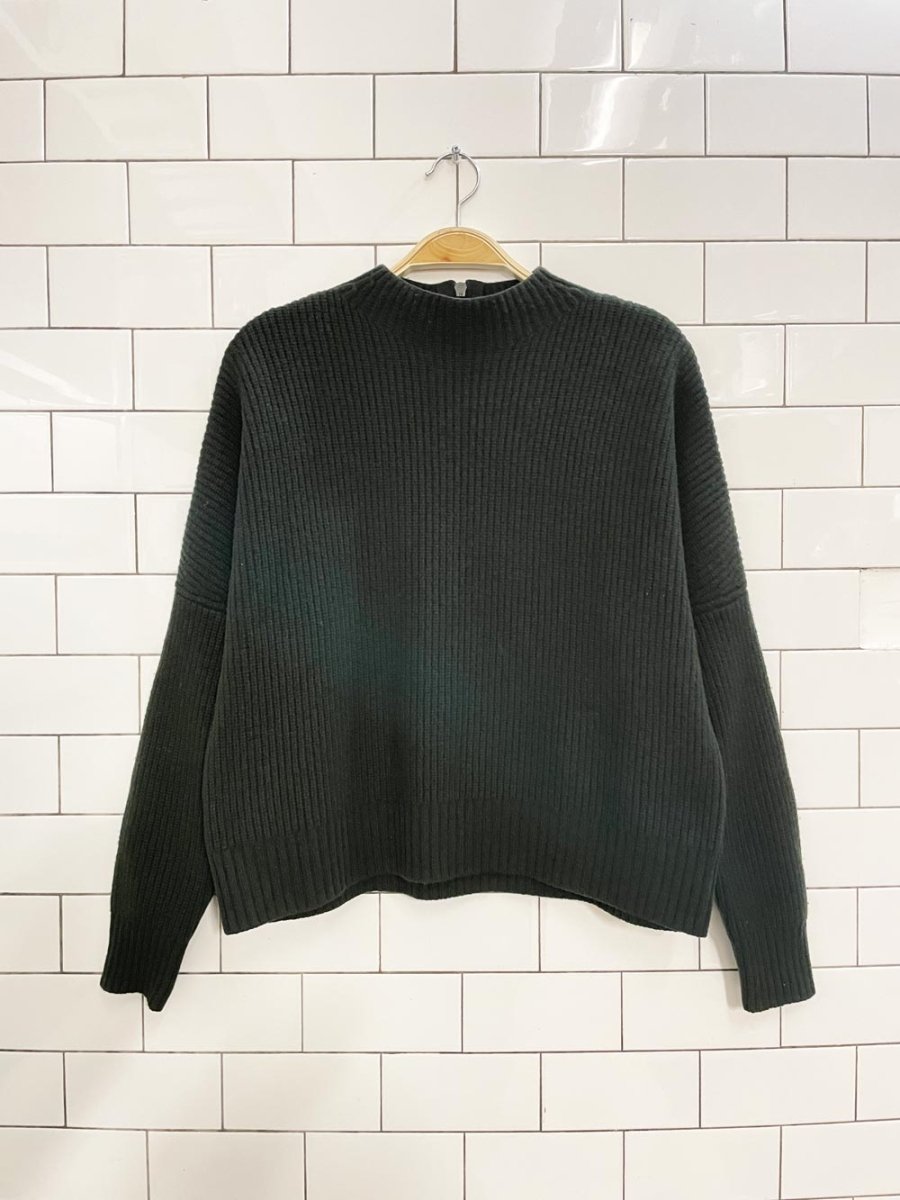 akris punto 2024 wool - cashmere ribbed sweater - good market thrift store