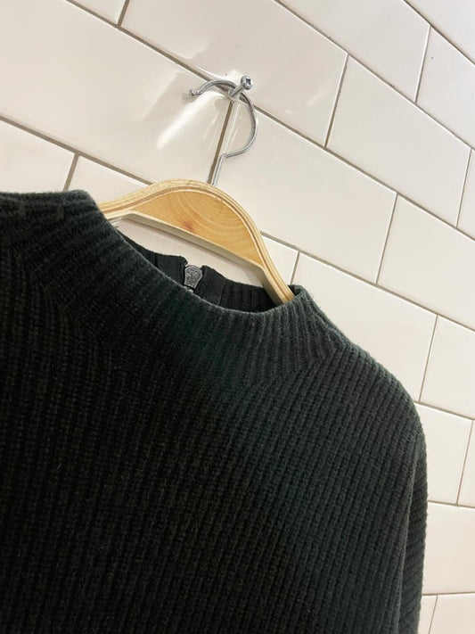 akris punto 2024 wool - cashmere ribbed sweater - good market thrift store