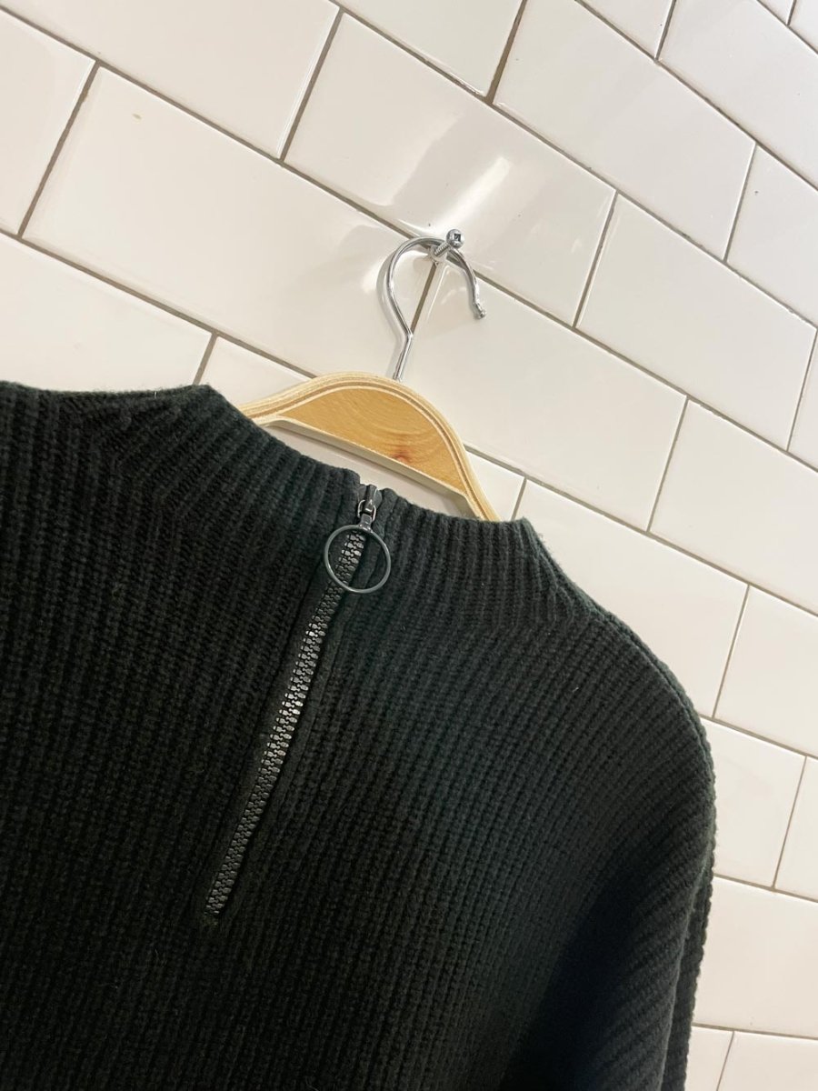 akris punto 2024 wool - cashmere ribbed sweater - good market thrift store