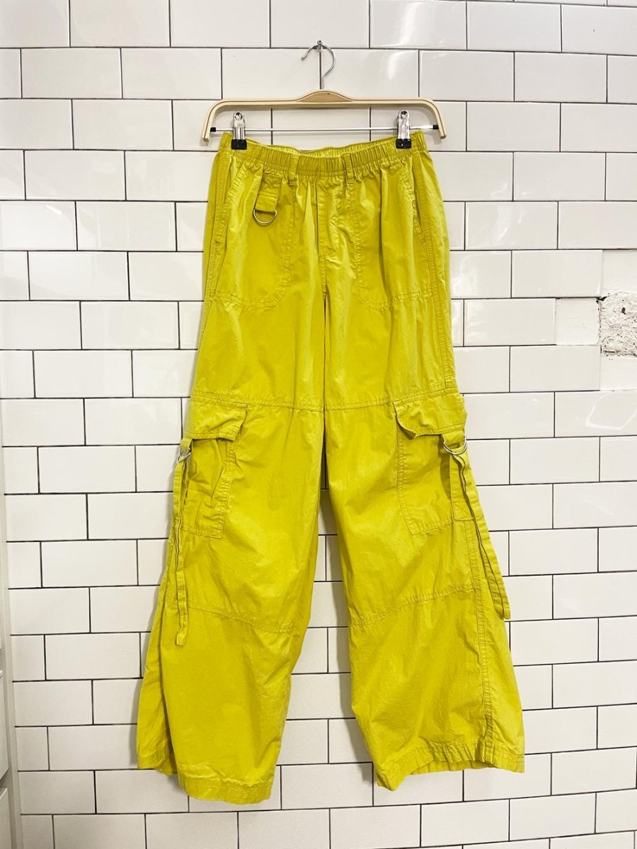 wild fable yellow wide leg cargo pants - good market thrift store