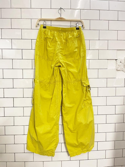 wild fable yellow wide leg cargo pants - good market thrift store