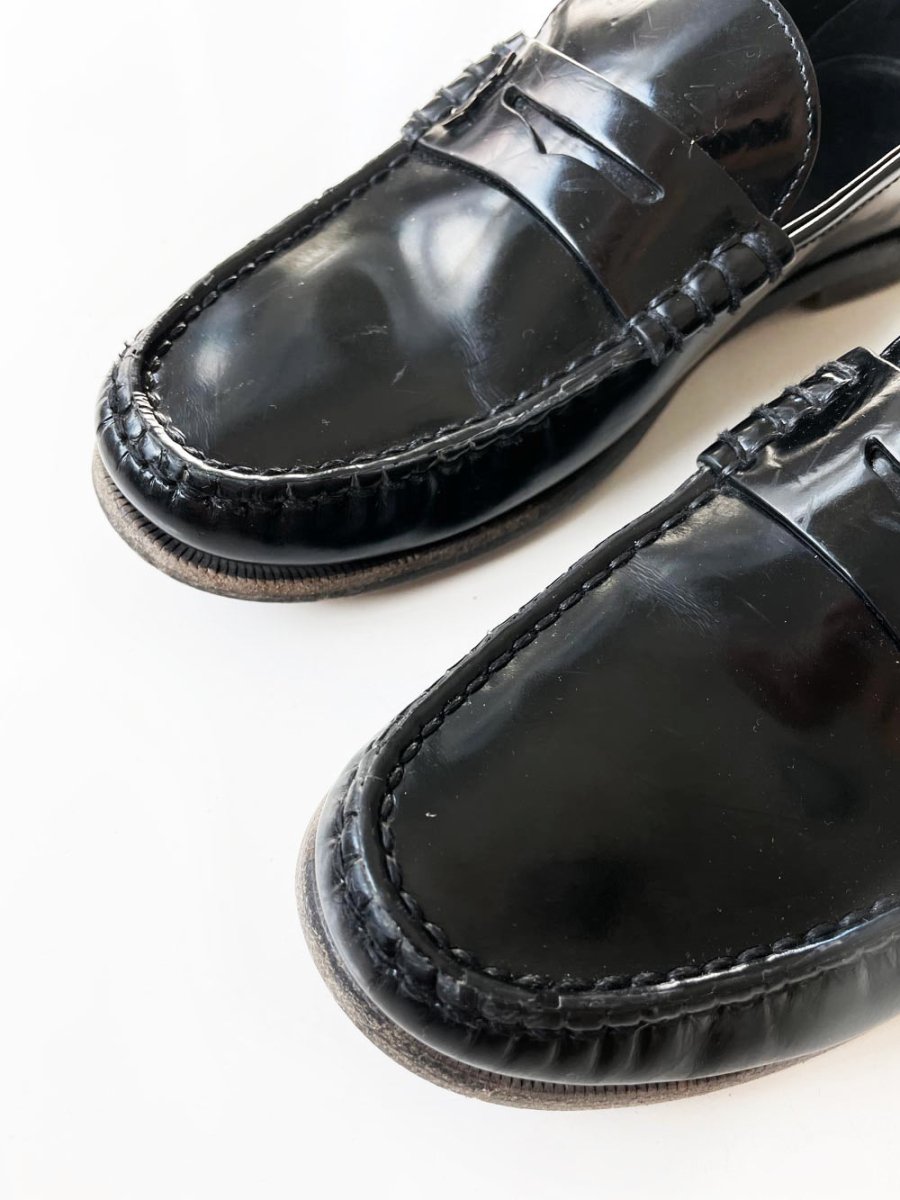 saint laurent YSL le loafer patent leather penny loafer | made in Italy - good market thrift store