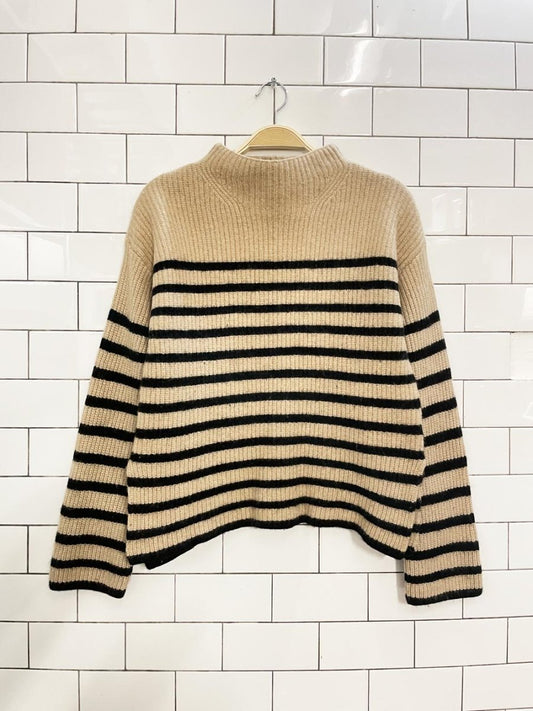 rails claudia boiled wool - cashmere striped sweater - good market thrift store