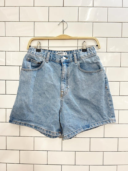 pull & bear high rise denim mom shorts - good market thrift store