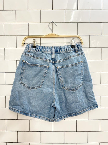 pull & bear high rise denim mom shorts - good market thrift store