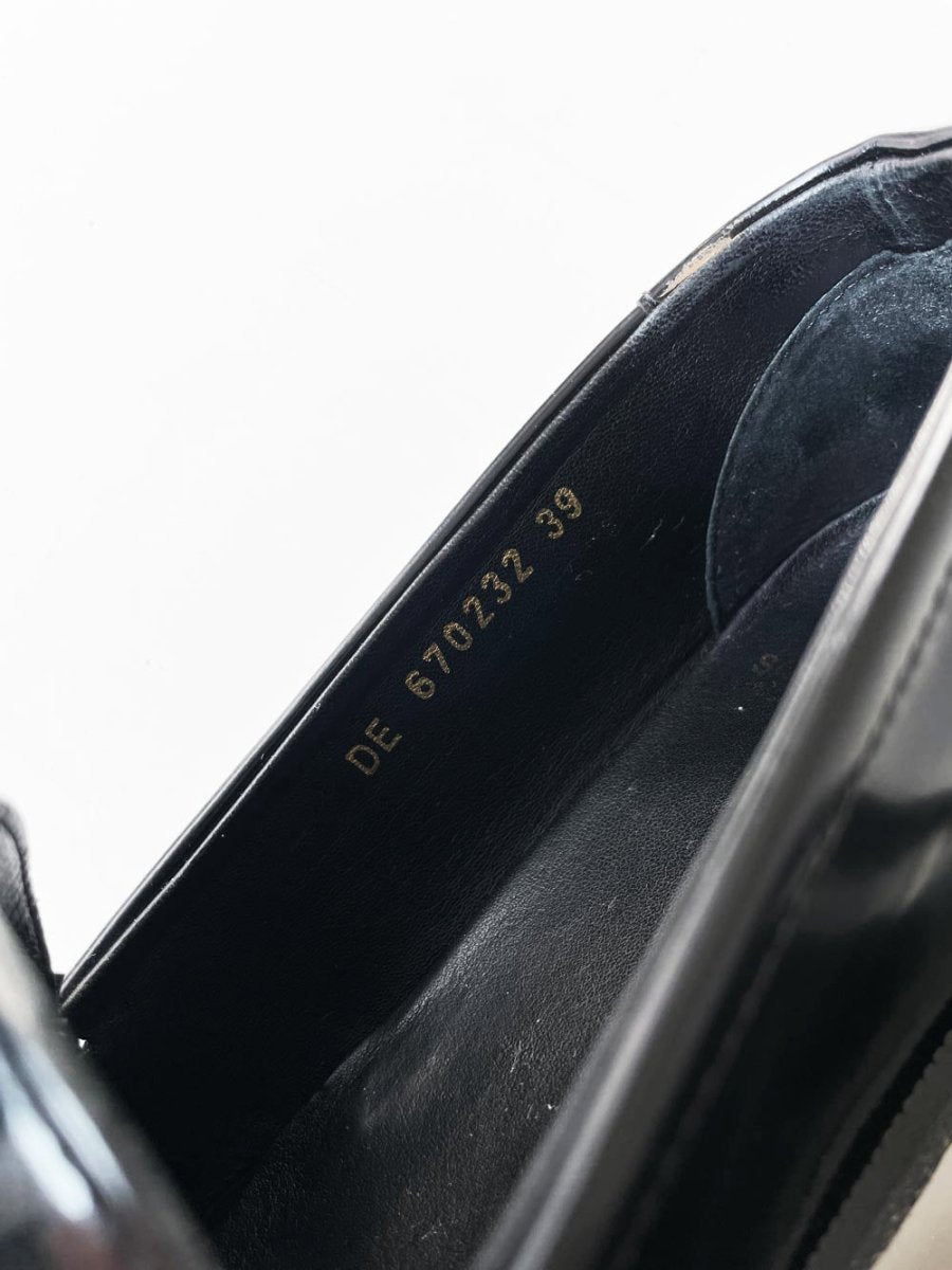 saint laurent YSL le loafer patent leather penny loafer | made in Italy - good market thrift store