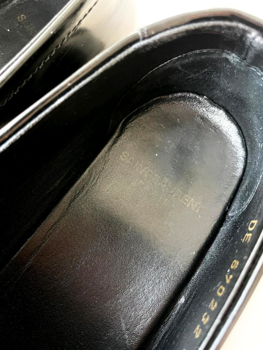 saint laurent YSL le loafer patent leather penny loafer | made in Italy - good market thrift store