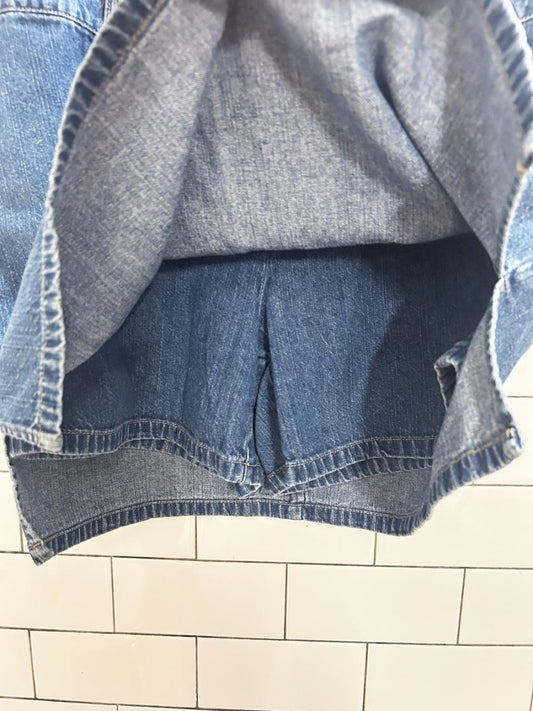 vintage 00s nevada denim skirt shorts - good market thrift store