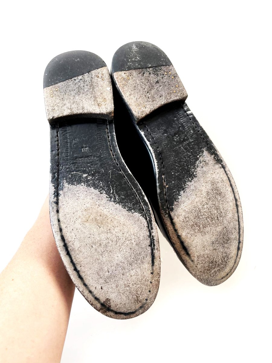 saint laurent YSL le loafer patent leather penny loafer | made in Italy - good market thrift store