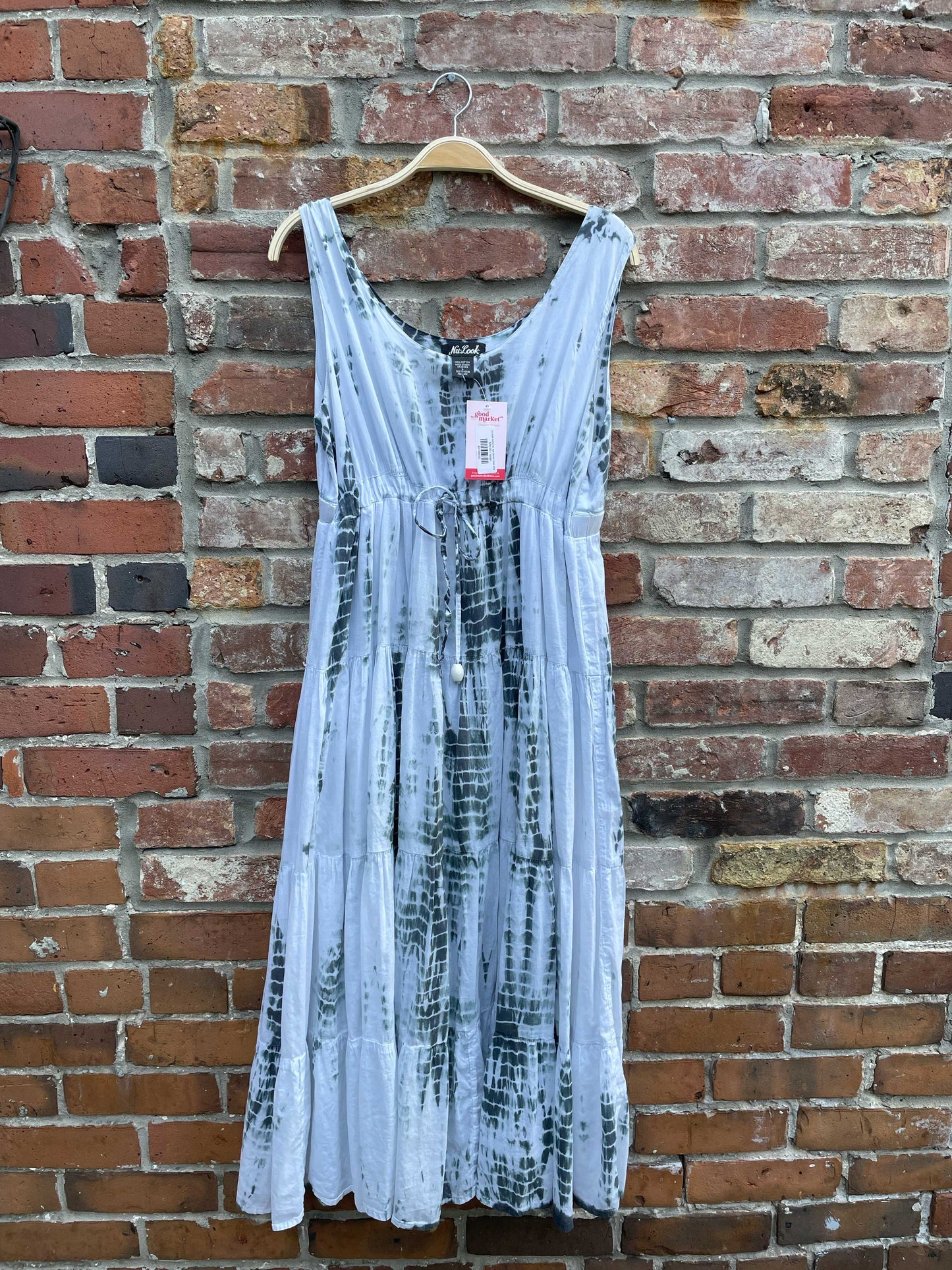 nu-look boho tie dye tiered maxi dress