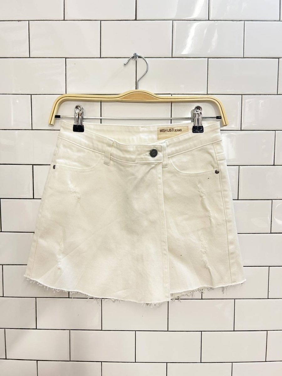 wishlist denim skirt shorts - good market thrift store